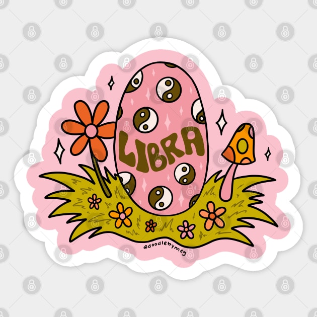 Libra Easter Egg Sticker by Doodle by Meg